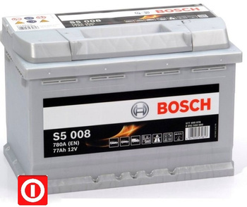 AKUMULATOR BOSCH SILVER S5 77Ah 780A P+