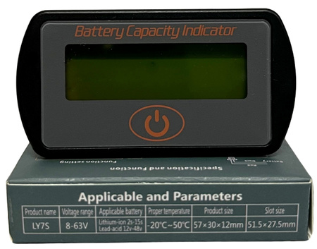 WYŚWIETLACZ LCD NAŁADOWANIA akumulatora LY7S