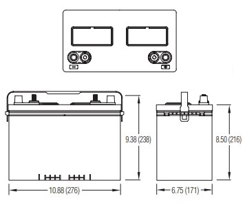 Akumulator trakcyjny CROWN 27DC115 12V 115Ah