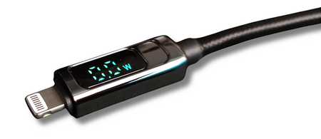 Kabel USB C LIGHTNING Apple IPHONE Szybki 20W Z WYŚWIETLACZEM 1M Uruchom