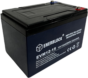 Akumulator ENERBLOCK 12V 15Ah EVM12-15 DEEP-CYCLE ŻELOWY