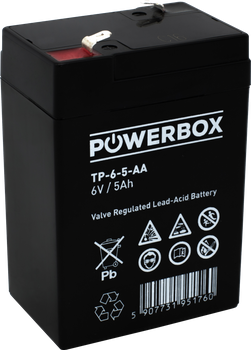 Akumulator Powerbox 6V 5Ah VRLA AGM TP-6-5-AD