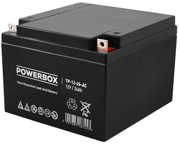 Akumulator Powerbox 12V 26Ah VRLA AGM TP-12-26-AC
