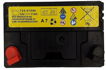 AKUMULATOR MTD 12V 16Ah-17Ah 230 A do kosiarki traktorka 725-1751 / 925-1707D