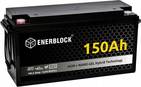 Akumulator ENERBLOCK 12V 150AH JDG12-150 AGM-GEL Hybrid