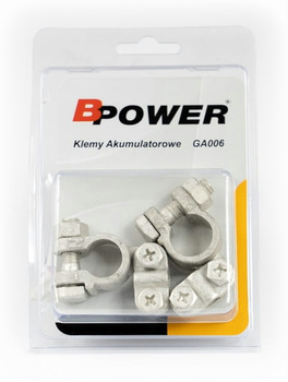 Klemy akumulatorowe Standard Wzmocnione komplet