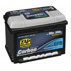 Akumulator ZAP Carbon 60Ah 550A EFB 56008