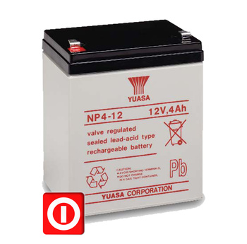 AKUMULATOR YUASA NP4-12 12V 4Ah UPS Kasa fiskalna