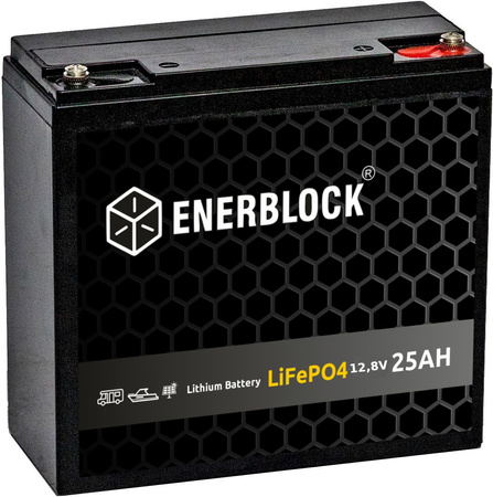 Akumulator ENERBLOCK 12V 25AH JLFP12-25 LITHIUM LiFePO4