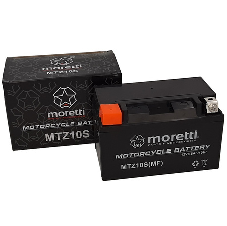 AKUMULATOR Moretti MTZ10S / YTZ10S-BS 8.6Ah 120A AGM (GEL)