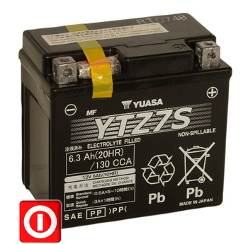 AKUMULATOR YUASA YTZ7S-BS AGM 6.3Ah 130A