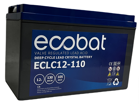Akumulator ECOBAT ECLC 12-110 12V 130AH AGM DEEP CYCLE LEAD CRYSTAL BATTERY