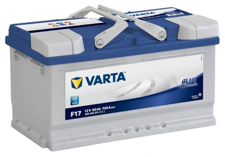 AKUMULATOR VARTA BLUE 80Ah 740A  F17 P+