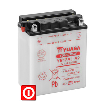 AKUMULATOR YUASA YB12AL-A2 12.6Ah 150A