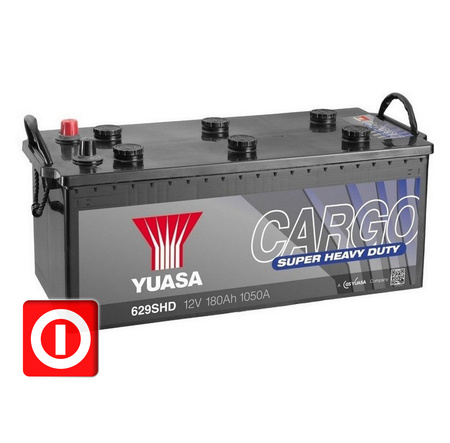 Akumulator YUASA CARGO SHD 180Ah 1100A 629SHD