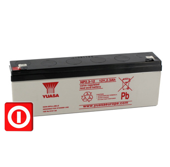 AKUMULATOR YUASA NP2,3-12 2,3Ah 12V Bufor UPS