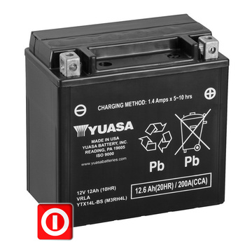 YUASA YTX14L-BS 12.6Ah HARLEY SPORTSTER