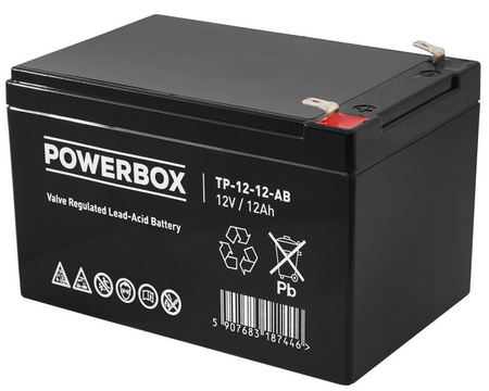 Akumulator Powerbox 12V 12Ah VRLA AGM TP-12-12-AB