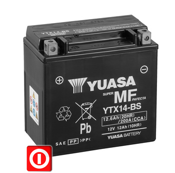 YUASA YTX14-BS VT 12Ah ZZR VN GSX YZF