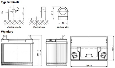 Akumulator BPOWER GARDEN 895 24Ah 200A 12V P+