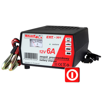 Prostownik STEF-POL EST-301 12V 6A