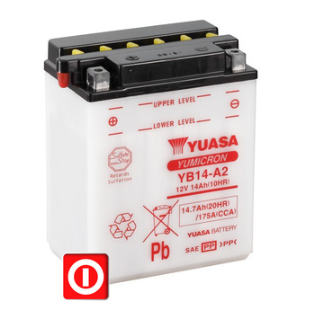 Akumulator Yuasa YB14-A2 14.7Ah 175A Arctic Cat