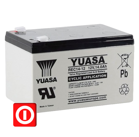 AKUMULATOR YUASA REC14-12 12V 14Ah UPS