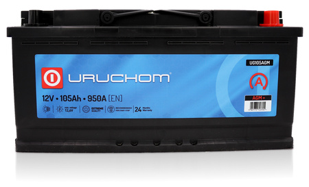 Akumulator Uruchom AGM 105Ah 950A UG105AGM