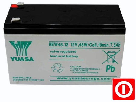 AKUMULATOR YUASA REW45-12 8Ah 12V AGM