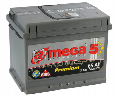 Akumulator Amega 65Ah 640A Premium 5