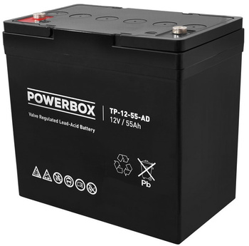 Akumulator Powerbox 12V 55Ah VRLA AGM TP-12-55-AD