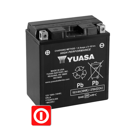Akumulator Yuasa YTX20CH-BS 18.9Ah 270A