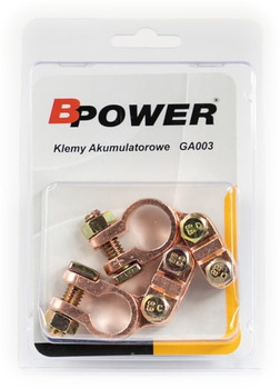 Klemy akumulatorowe typ Standard komplet +/- K10