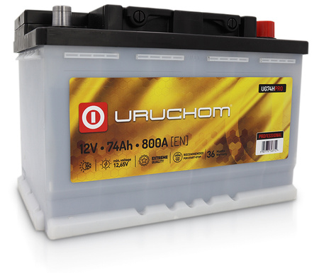 Akumulator Uruchom PROFESSIONAL 74Ah 800A UG74HPRO