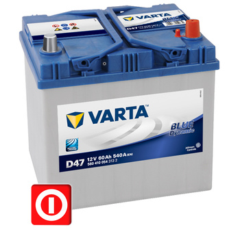 AKUMULATOR VARTA BLUE 60 Ah 540A P+ JAP