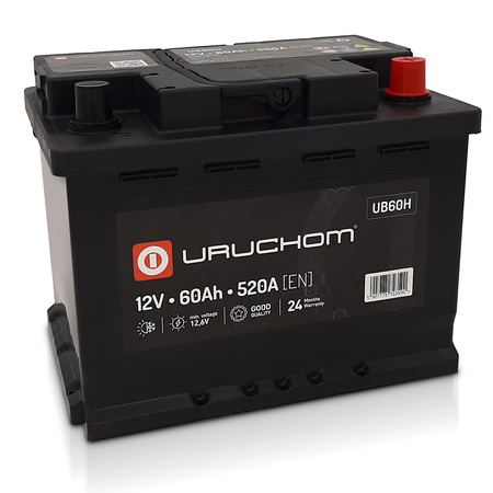 Akumulator Uruchom Black 60Ah 520A UB60H