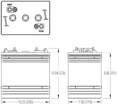 Akumulator trakcyjny CROWN CR150 8V 150Ah
