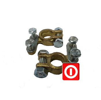 Klemy mosiężne uniwersalne komplet