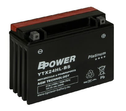 Akumulator Bpower AGM YTX24HL-BS 21Ah 350A