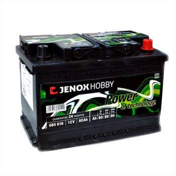 Akumulator Jenox Hobby do łodzi Marine Energy 12V 80Ah