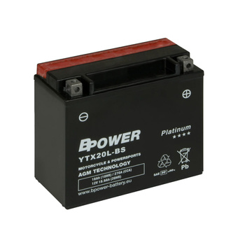 Akumulator Bpower AGM YTX20L-BS 18Ah 270A