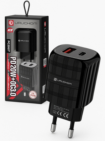 Szybka Ładowarka sieciowa zasilacz 20W 1x USB C USB A Power Delivery 3.0