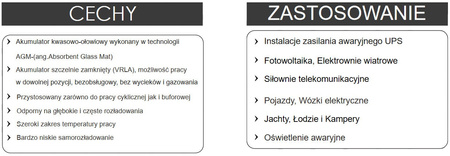 Akumulator ENERBLOCK 12V 120AH JDM12-120 AGM Longlife