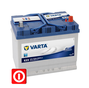 AKUMULATOR VARTA BLUE 70Ah 630A P+ JAP