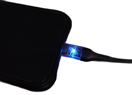 Kabel USB C LIGHTNING Apple IPHONE Szybki 30W 1M Z Diodą Uruchom