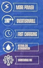 AKUMULATOR UNIBAT Dual AGM 105Ah 1100A Kamper UPS CB105-M