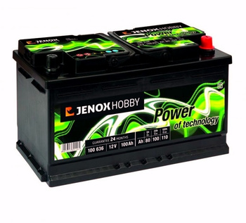 Akumulator Jenox Hobby do łodzi Marine Energy 12V 100Ah