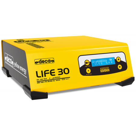 Prostownik Deca Life 30 12V 0.2A - 30A PB, GEL, AGM, Lithium LiFePO4, Trakcja