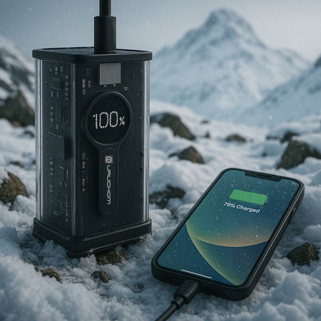 POWERBANK 10000mAh 22.5W QC3.0 QC4.0 PD3.0 USB1 USB-C Czarny