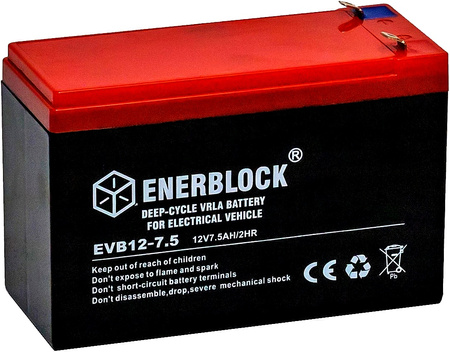 Akumulator ENERBLOCK 12V 7.5AH EVB12-7.5 DEEP-CYCLE ŻELOWY